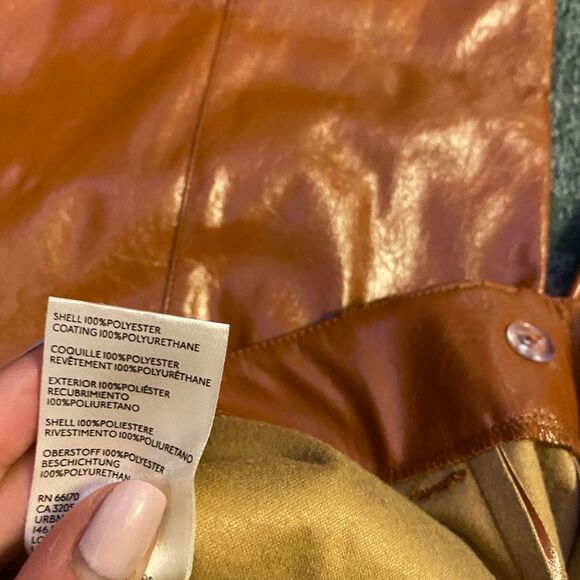 Free People Brown Star Crossed Lovers Straight Pants Size 10 - Picture 10 of 12